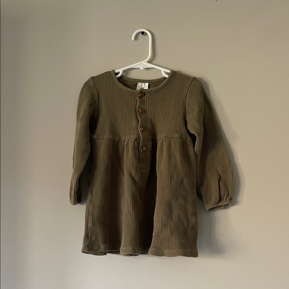 Velvet Other - Velvet Kids Dress in Olive Green